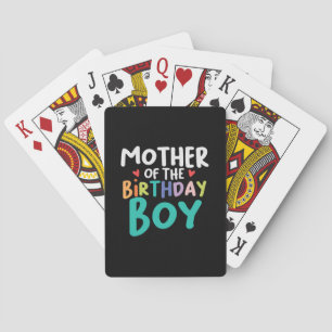 Baralho Mãe De mamãe Do Garoto De Aniversário
