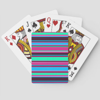 Baralho Magenta Negra, Aqua, E Cartões De Poker Azul