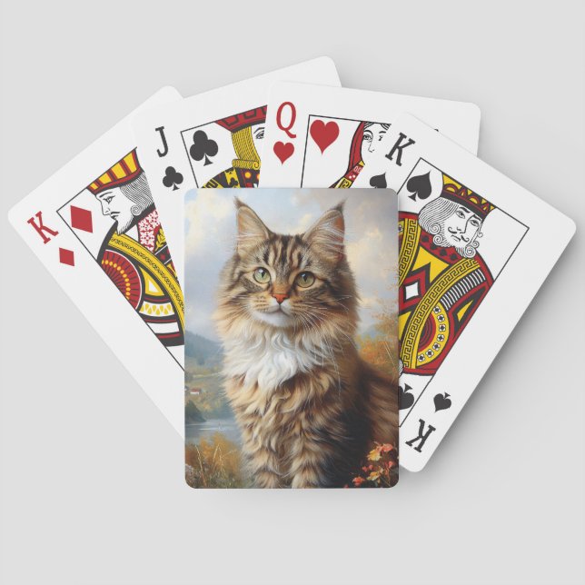 Baralho Maine Coon Kitten Retrato (Verso)