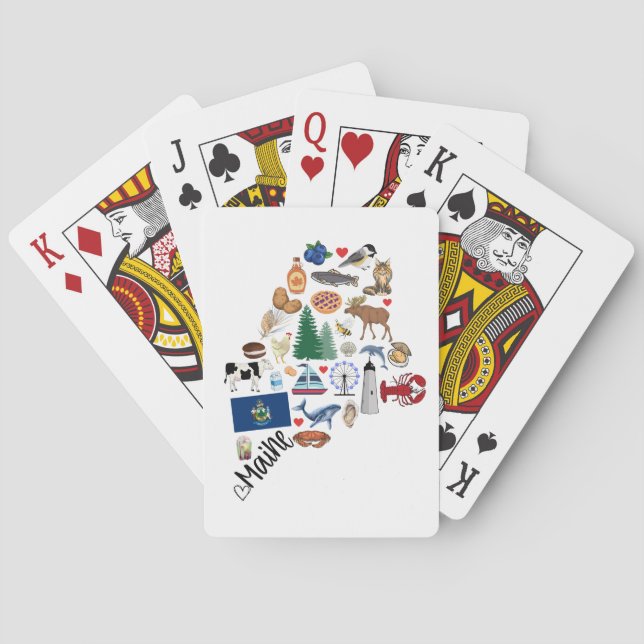 Baralho Maine Jogando cartas (Verso)