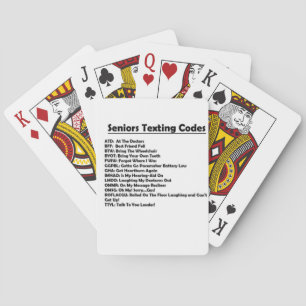 BARALHO **MAIS VELHO TEXTING FUN** JOGANDO CARTÕES