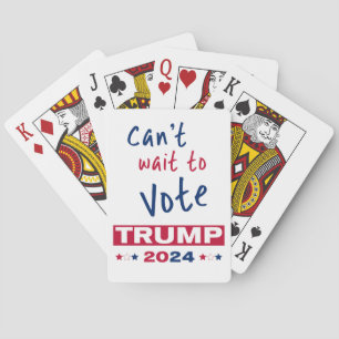 Baralho Mal posso esperar para votar no TRUMP 2024