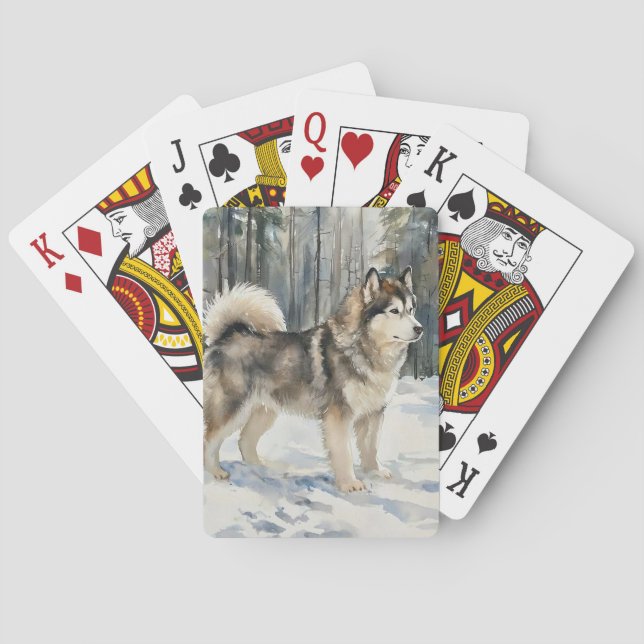 Baralho Malamute do Alasca (Verso)