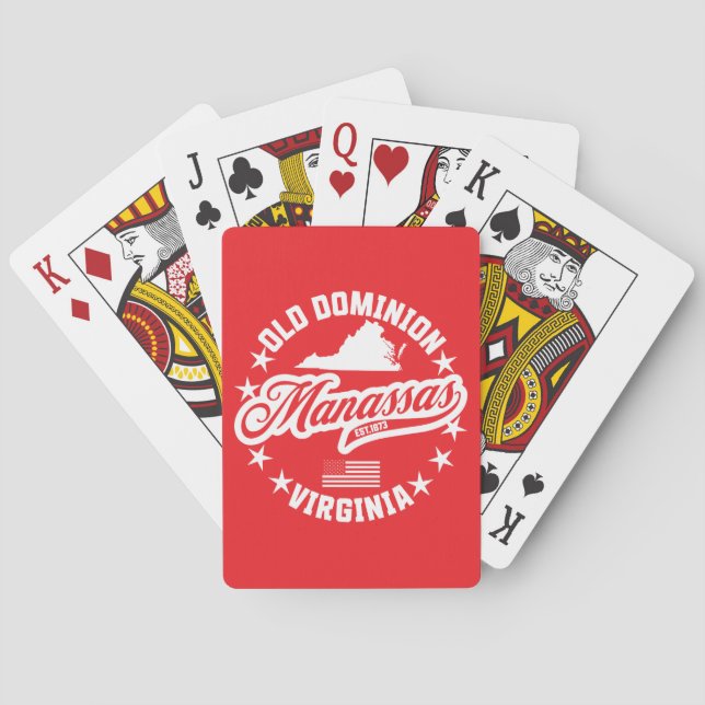 Baralho Manassas, Virgínia (Verso)