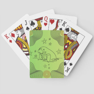 Baralho Manatear Design em cartas de jogar