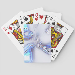 Baralho Manchas azuis brilhantes, metálicas ou aquosas