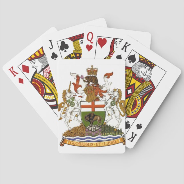 Baralho Manitoba Casaco de Armas (Verso)