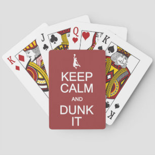 Baralho Mantenha a calma e duna As cartas de jogar