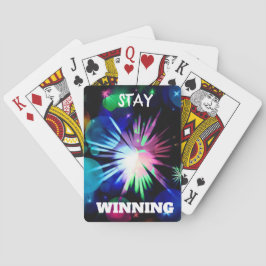 Baralho Mantenha-se vencendo as placas de reprodução cláss