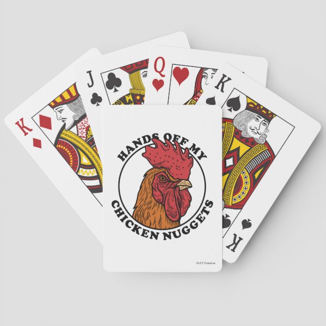 Baralho Mãos Para Fora Do Meu Nuggets De Frango (Verso)