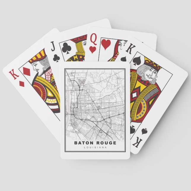 Baralho Mapa de Baton Rouge (Verso)