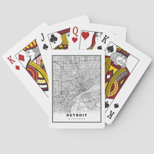 Baralho Mapa de Detroit (Verso)