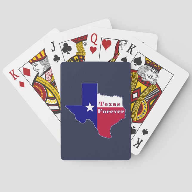 Baralho Mapa de Sinalizador do Texas Forever (Verso)