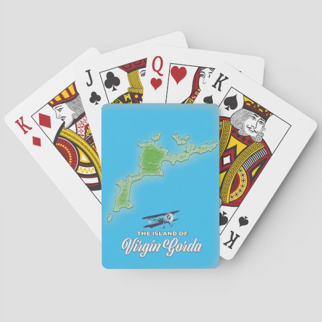 Baralho Mapa de Virgin Gorda (Verso)