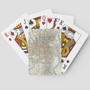 Baralho Mapa do vintage de Kansas City Missouri (1920)