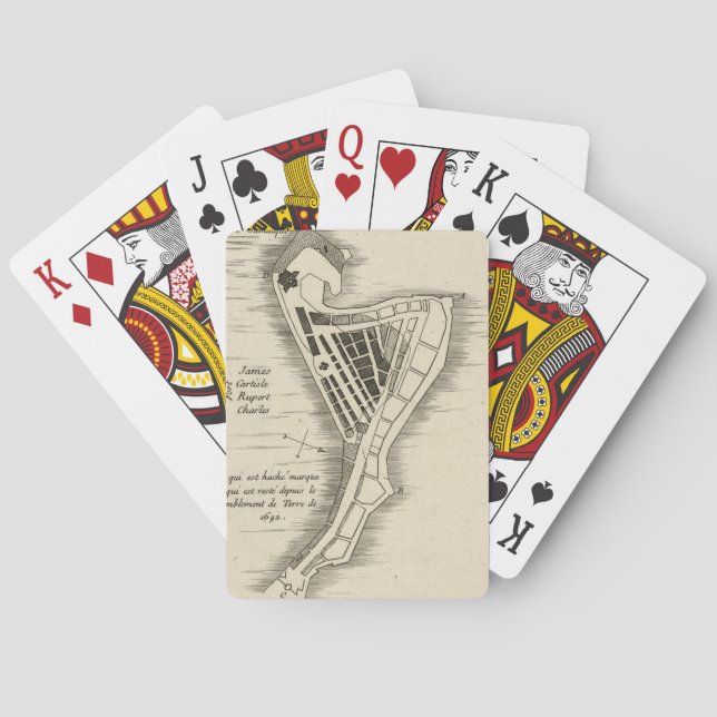 BARALHO MAPA: JAMAICA, 1755 (Verso)