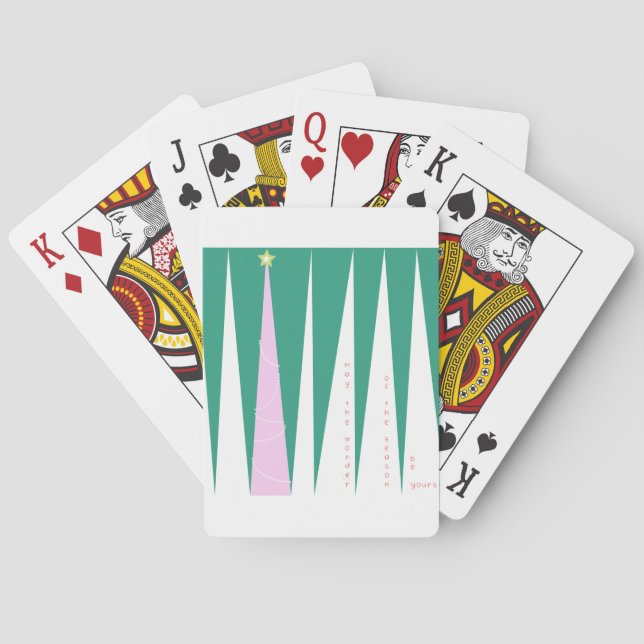 Baralho Maravilha da Árvore de Natal da temporada (Verso)