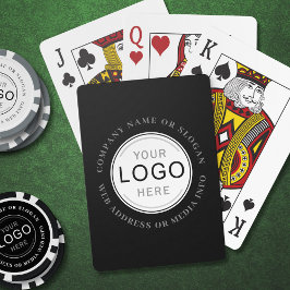 Baralho Marca de logotipo da empresa Foto Black Modern