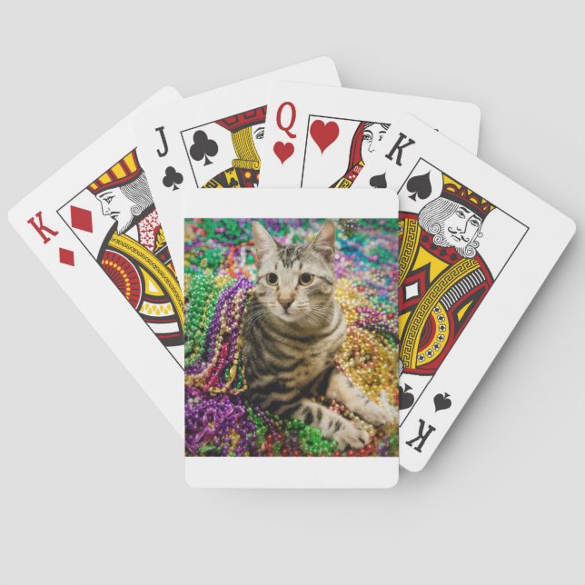 Baralho Mardi Gras Cat (Verso)