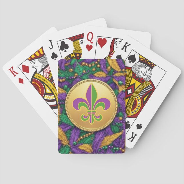 Baralho Mardi Gras Fleur de lis (Verso)