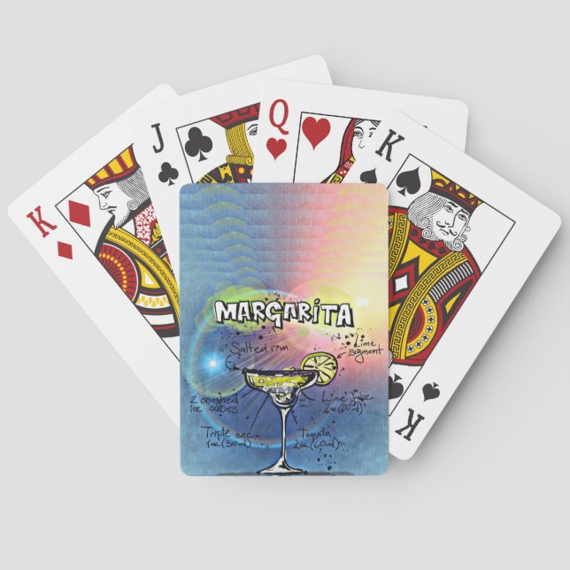 Baralho Margarita Cocktail ( nº 9 de 12 conjuntos de recei (Verso)