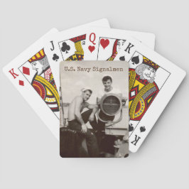 Baralho Marinho americano Signalmen, vintage Marinho ameri