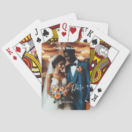 Baralho Marinho Elegante e Laranja Queimada | Data de salv