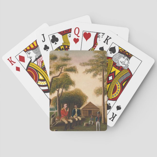 Baralho Marion Feasting, o oficial britânico (Verso)