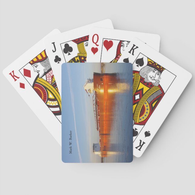 Baralho Mark W. Barker jogando cartas (Verso)