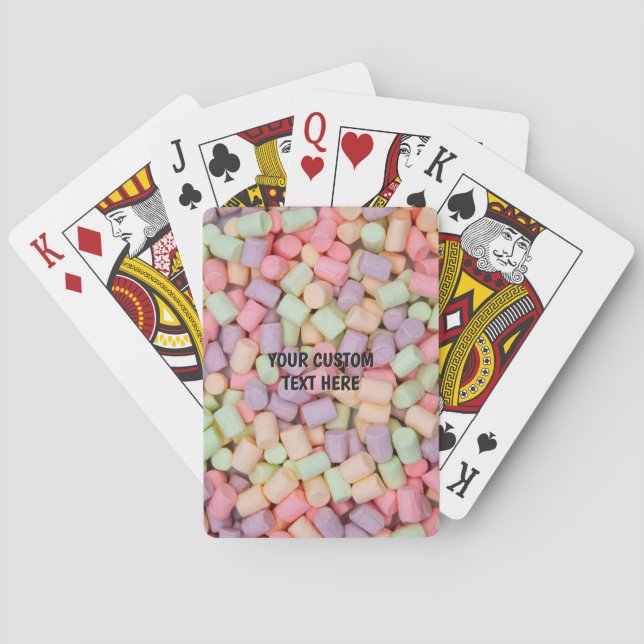 Baralho Marshmallows de Texto Personalizado (Verso)