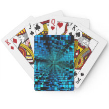 Matriz de pixels azuis