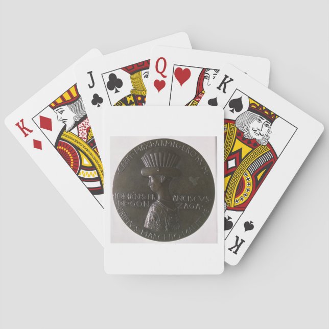 Baralho Medalha do retrato que descreve Gianfrancesco (Verso)