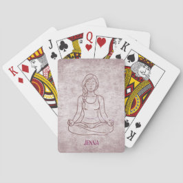 Baralho Meditating Lady Custom Name