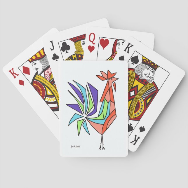 Baralho Meio século Modern Rooster 2 (Verso)