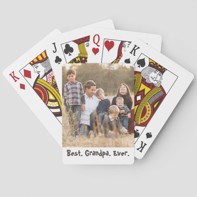 Baralho Melhor Avô De Fotografia Nunca (Verso)