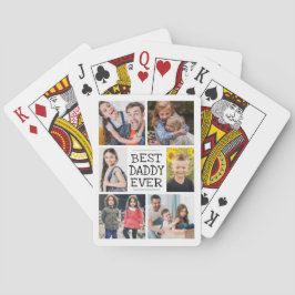 Baralho Melhor Colagem de Fotos de Pai Nunca
