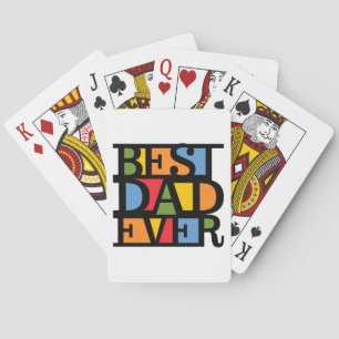Baralho MELHOR PAI NUNCA jogando cartas
