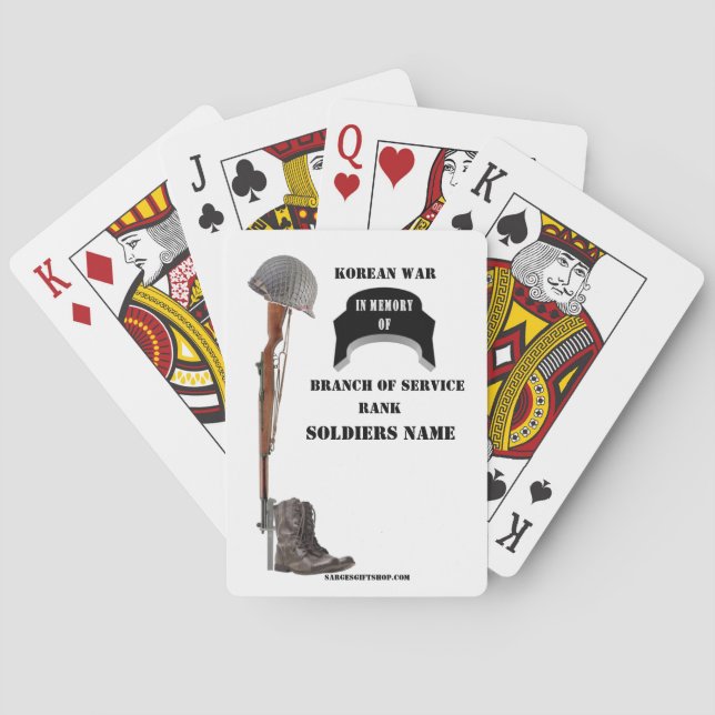 BARALHO MEMÓRIA DA GUERRA NA COREIA (Verso)