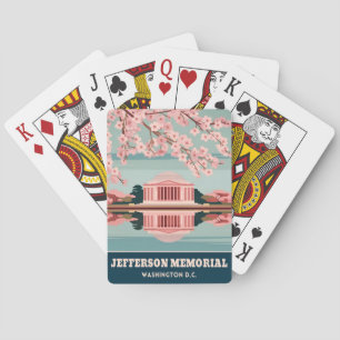 Baralho Memorial Jefferson viagens vintage Washington DC