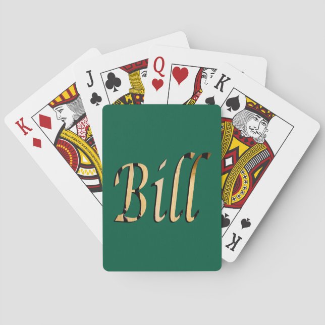 Baralho Men Called Bill, (Verso)