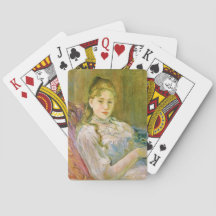 Menina com um Gato (por Berthe Morisot)
