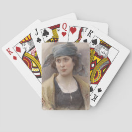 Baralho Menina com véu verde (por Ludwig Passini)