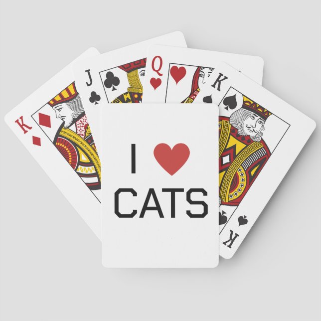 Baralho Mensagem I Heart Cats (Verso)