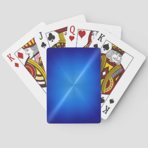 Baralho Metálico brilhante inoxidável azul