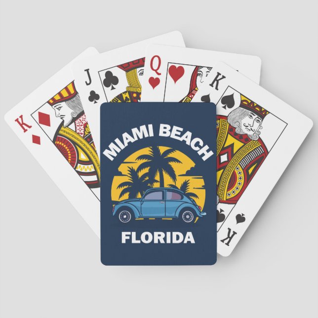 Baralho Miami Beach, Florida (Verso)