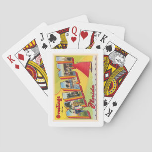 Baralho Miami Flórida FL Vintage - Letra grande