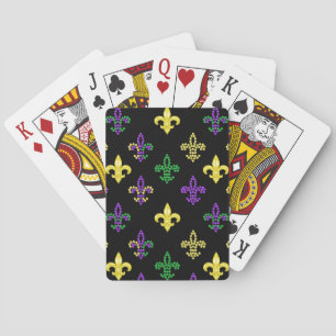 Baralho Miçangas Fleur de Lis - Cartões de Reprodução Pret