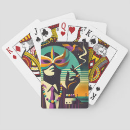 Baralho Mid Century Retro 60s Mardi Gras The Smoking Man