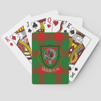 Baralho Middleton Scottish Clan Tartan & Crest