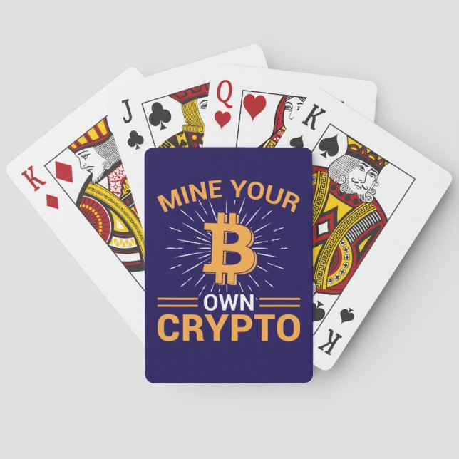 Baralho Mine Your Own Crypto Bitcoin Mining, BTC  (Verso)